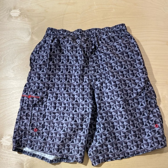 Beverly Hills Polo Club Geometric Patterned Swim Shorts XL (KC) - Picture 9 of 9